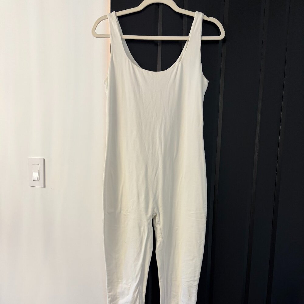 BUMPSUIT One-Piece Kate Unitard Bodysuit Jumpsuit – Size M – White